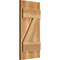 Ekena Millwork Joined Board-n-Batten Shutters w/Z-Bar, Rough Sawn Western Red Cedar, 10 3/4W x 22H, PR RBJ06Z11X022RWR - alternate 3